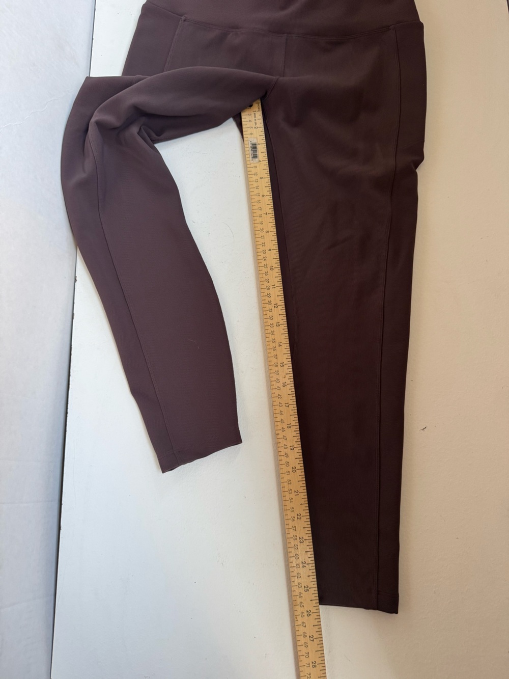 CALIA Essential High Rise Ribbed Leggings  Pockets large - Picture 3 of 6